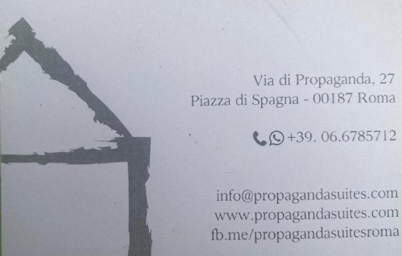 Propaganda Suites Roma Eksteriør bilde